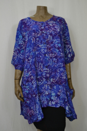 Billy B Blouse B148 Big blauw/paars met veel takken