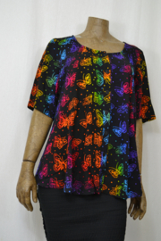 Blly B Blouse B215 zwart met vlinders