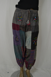 Double Dorji Suave Broek grijs/paars/zwart
