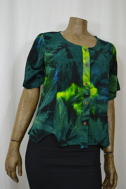 Normal Crazy Blouse Top New Jipsy batik groen/geel
