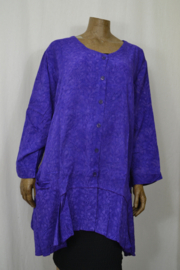 Blly B Blouse B148 Big Big lange mouw paars