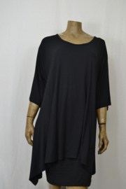 AKH Shirt 1019 Big korte mouwen zwart