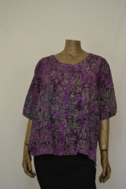 Disini Blouse  Marlieke paars/groen