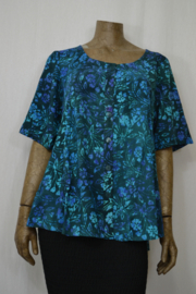 Billy B Blouse B215 blauw groen bloem