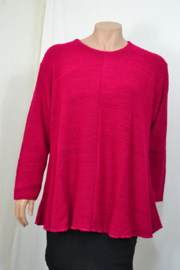 AKH Trui 1892 boucle dik met pink met iets langer zijkant