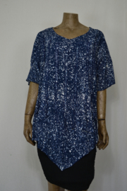 Billy B Blouse blauw sneeuw