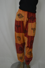 Laxman Broek Suave met zakken oranje/rood