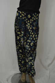 Billy B Pant Aladin Suave pijpen met elastiek blauw met blokken