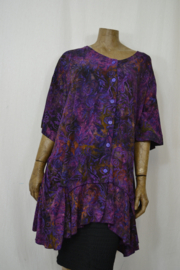 Billy B Blouse Big Big B148 korte mouw paars