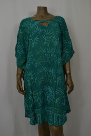 Billy B Kaftan/Jurk B169 kort kruis voor of achter groen met grote takken