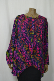 Billy B Blouse  rood roze groen