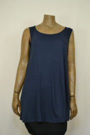 Normal Crazy Shirt Top A line  spandex  Dark.    blue  81 cm