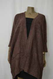 Billy B Vest Cardi Mirr kabel achter bruin