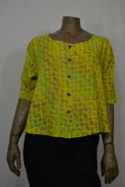 Normal Crazy Blouse Top bottom  s/s geel