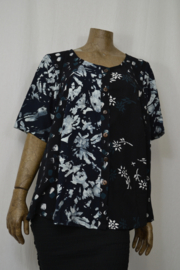 Blly B Blouse B215 patch zwart/wit