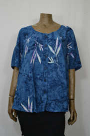 Billy B Blouse 215 mix batik blauw           tak