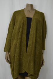 Billy B Vest Cardi Mirr kabel achter mossgreen