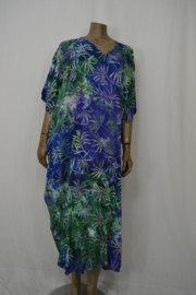 Billy B Kaftan long Poncho blauw/paars groen tak