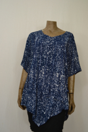 Billy B Blouse 144  blauw sneeuw