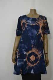 Billy B Blouse Hanny geen knopen blauw divers taiday