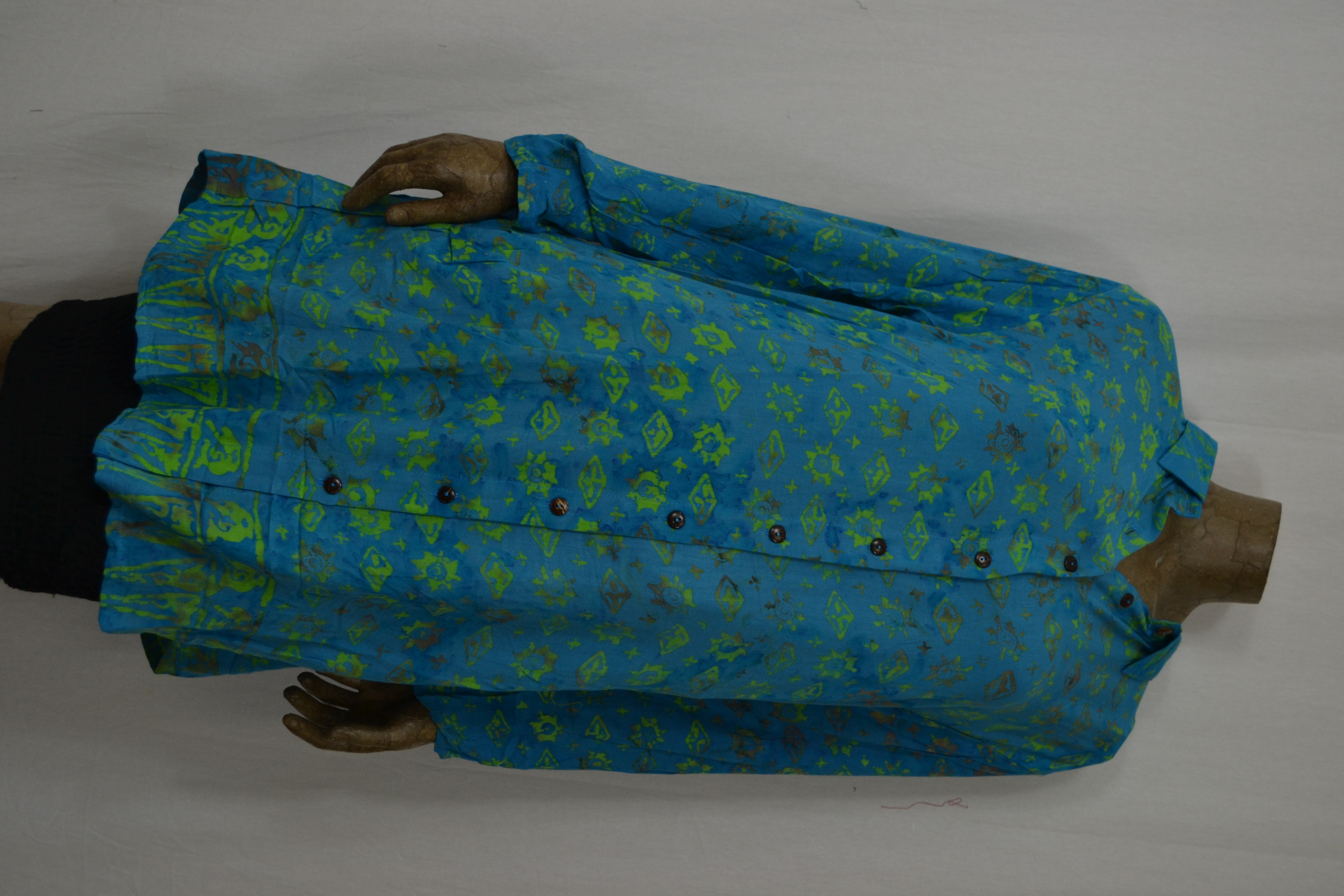Billy B Blouse B213 zomer licht blauw groen