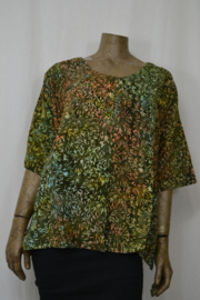Billy B / Disini Blouse Marlieke groen veel tak