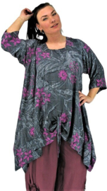 Luna Tuniek Birgit String 74 grey purpflwr