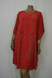 Billy B Kaftan/Jurk B169 kort kruis voor of achter rood taupe