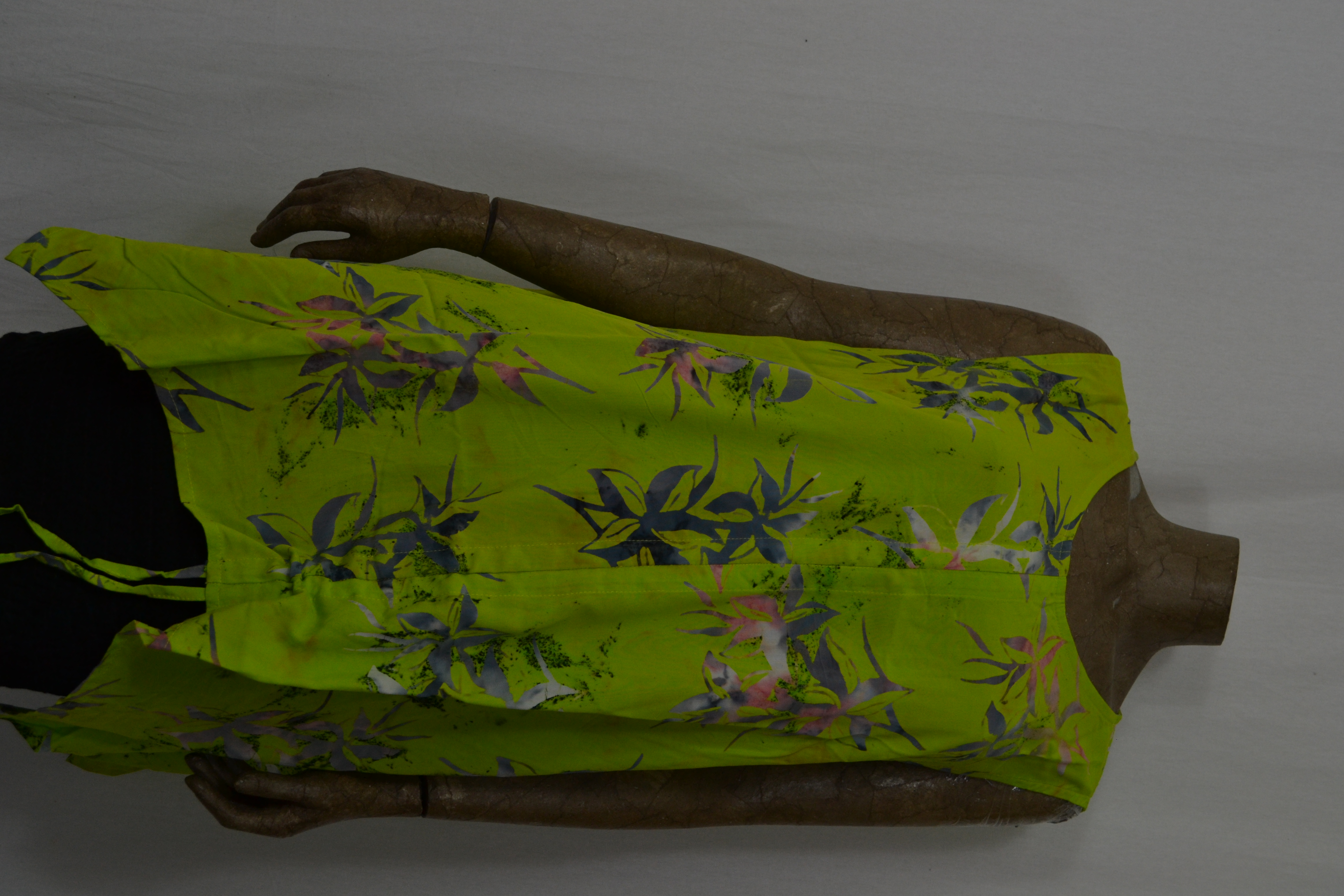 Billy B Blouse P046 met zijzakken geelgroen