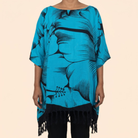 Normal Crazy Kaftan/Blouse  blauw zwart