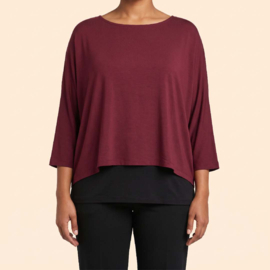 Billy B Shirt kort maroon