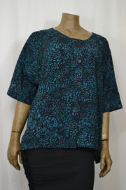 Billy B Blouse Marlieke zwart/blauw