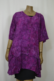 Billy B Blouse B148 Big Big paars korte mouw