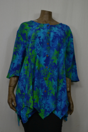 Normal Crazy Top Dini blauw groen Batik