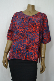 Billy B Blouse Marlieke rood blauw
