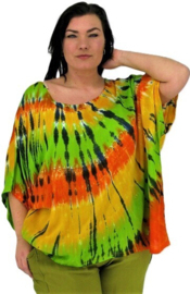Luna Vlinderblouse 06 yelgrnorblack