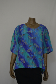 Disini Blouse  Marlieke vlinder paars/groen