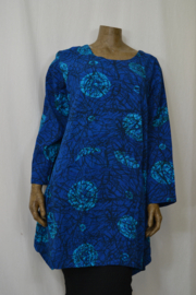 Normal Crazy Dress Ursula lange mouw blauw