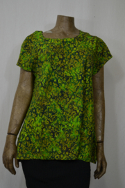 Billy B Blouse 184 met mooie hals  groen