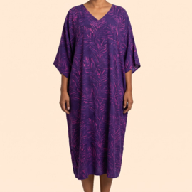 Billy B Kaftan Long Poncho B137 paars