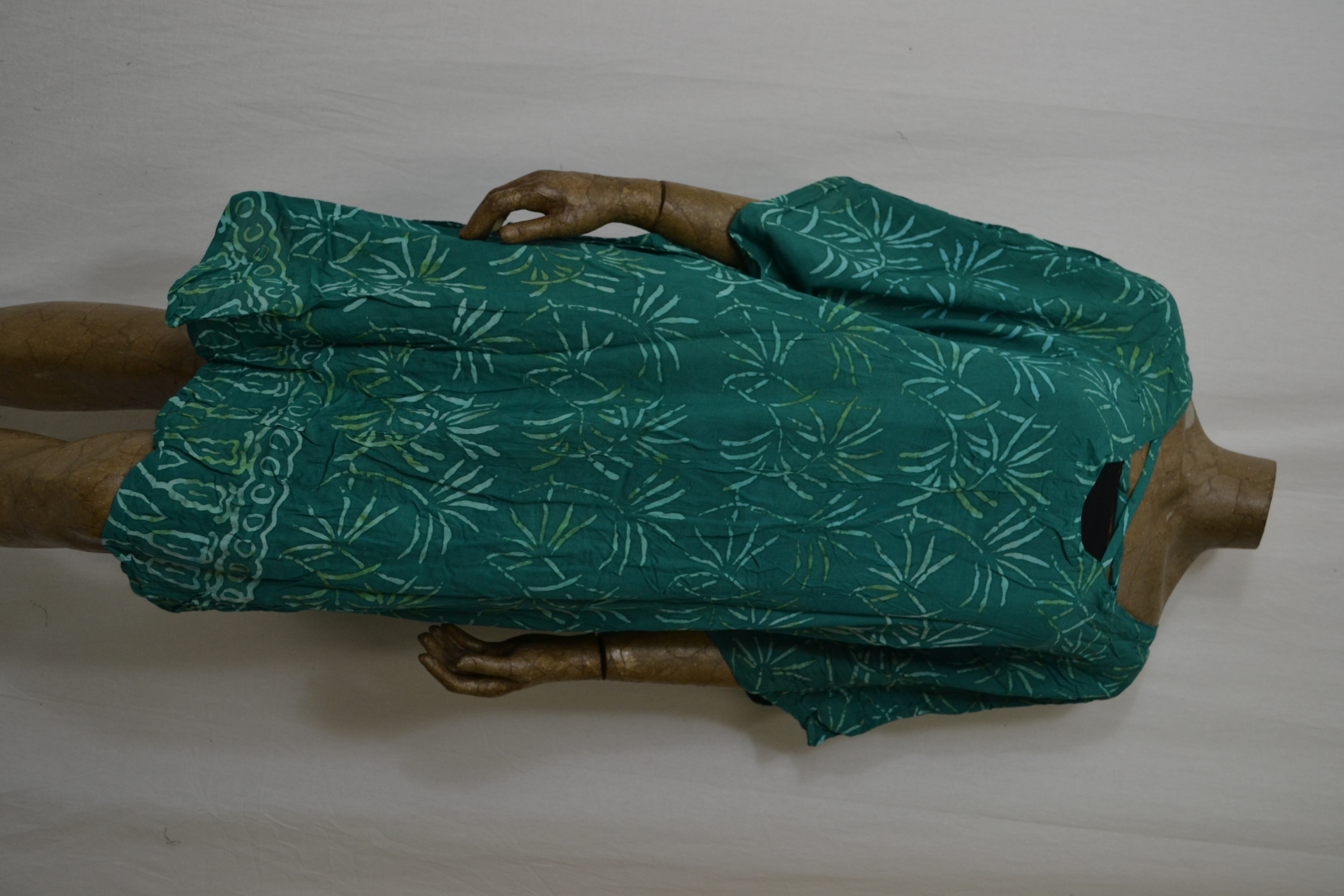 Billy B Kaftan/Jurk B169 kort kruis voor of achter dragen groen