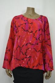 Disini Blouse Afke rood/zwart