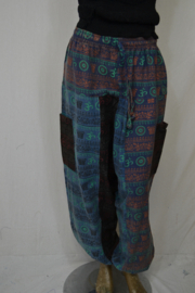 Double Dorji Broek Suave blauw groen zwart