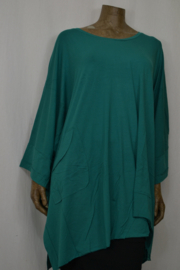 Billy B Blouse/Shirt Big Big Top Indi met zakken jade