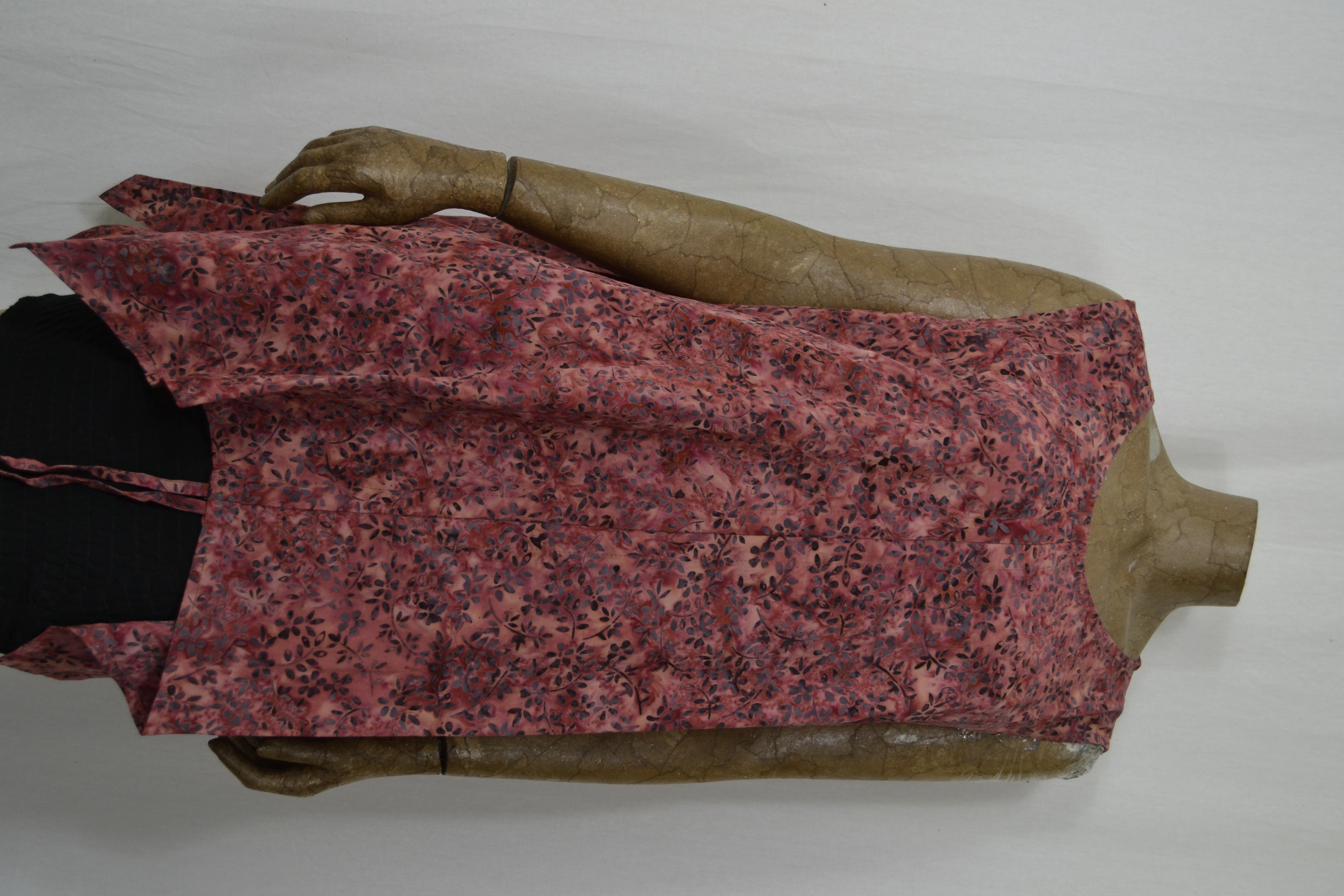 Billy B Blouse P046 optrek met zijzakken rose grijs bloem