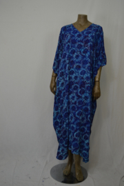 Billy B Poncho / Kaftan long  blue sunflower