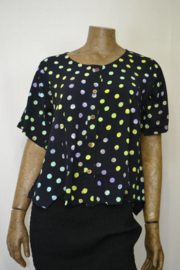 Normal Crazy Blouse Top New Jipsy s/s zwart bal