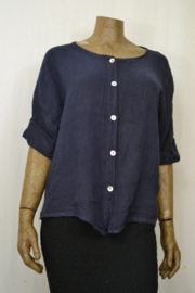 Moonshine Blouse / Jasje linnen blauw