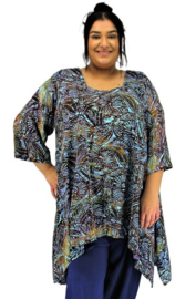 Luna Tuniek Birgit String 101 brownturqartist