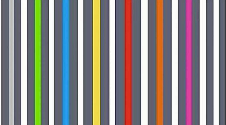 Zes kleuren leeslinialen
